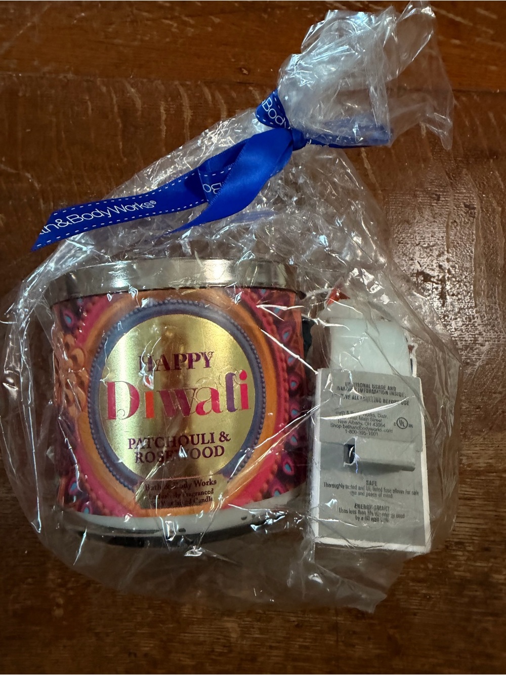 Bath & Body Works Happy Diwali Patchouli & Rosewood Candle Set NWT